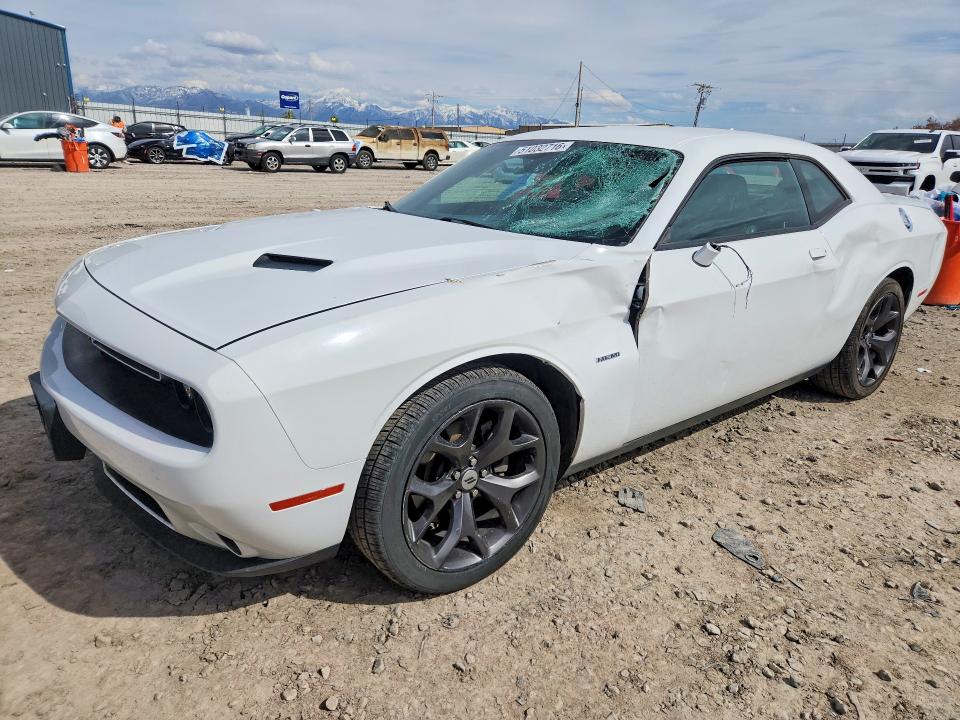 2018 Dodge Challenger VIN 2C3CDZBT7JH300617 COPART salvage auction — FRONT END, Ut - Salvage Certificate, sold $10,400 on 2026-08-28 (photo 1)