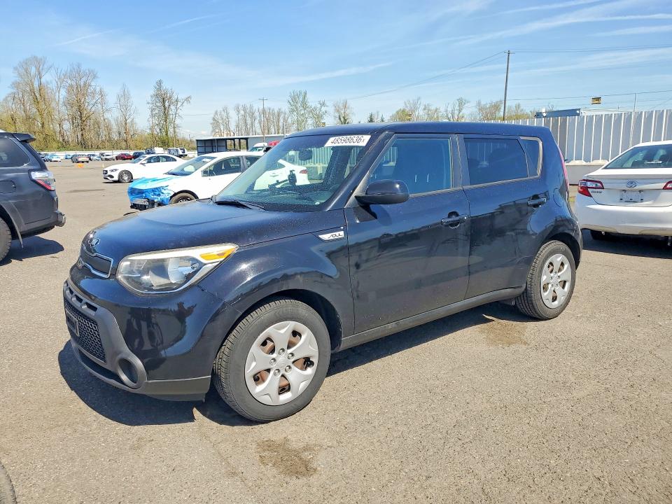 2015 Kia Soul VIN KNDJN2A21F7215873 COPART salvage auction — REAR END, Or - Salvage Title Certificate, sold $1,350 on 2026-07-06 (photo 1)