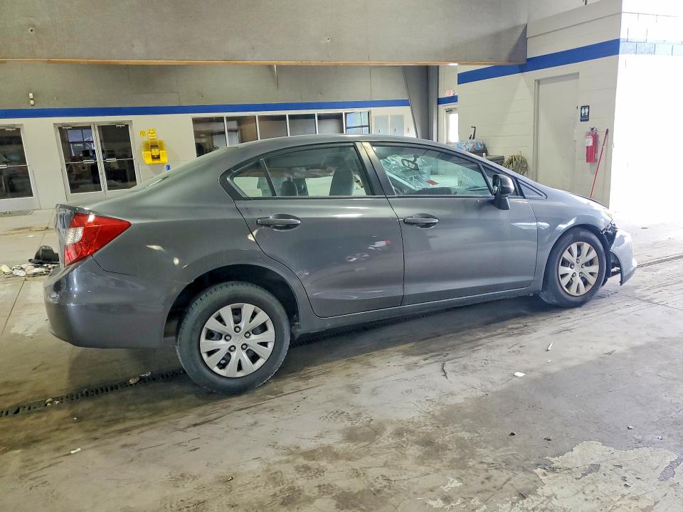 2012 Honda Civic VIN 19XFB2F55CE069040 COPART salvage auction — SIDE, Va - Cert Of Title - Salvage, sold $450 on 2026-07-02 (photo 3)