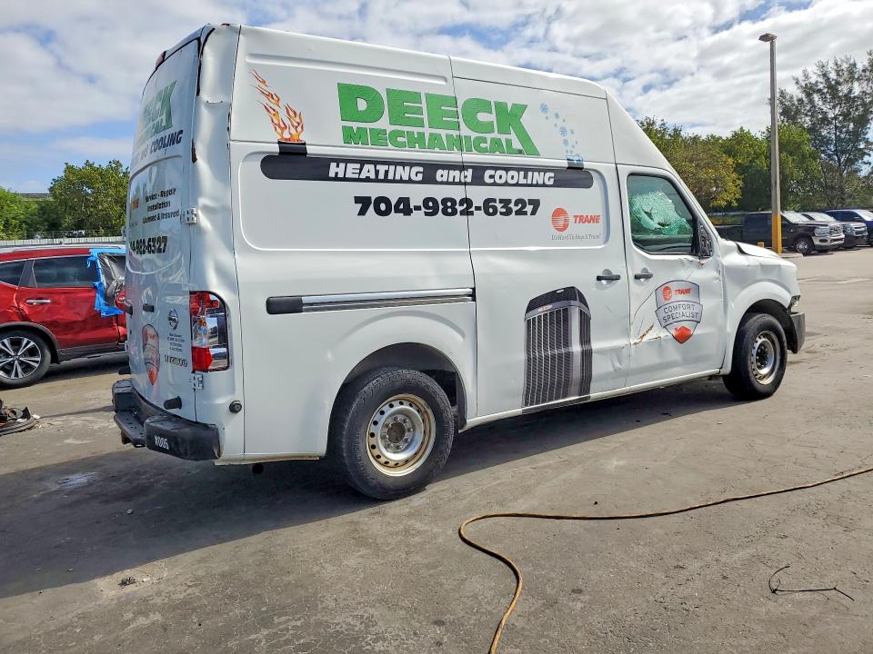 2019 Nissan Nv 2500 VIN 1N6AF0LYXKN811327 COPART salvage auction — MECHANICAL, Nc - Salvage Certificate Of Title, sold $3,450 on 2026-07-30 (photo 3)