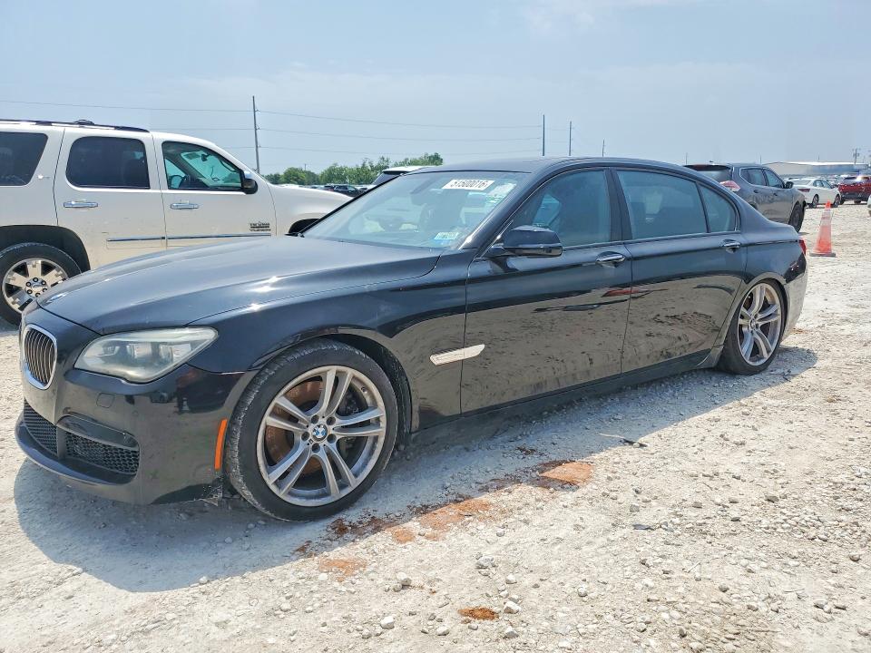 2013 BMW 7 series VIN WBAYE8C54DDE22135 COPART salvage auction — FRONT END, Tx - Certificate Of Title (P), sold $2,300 on 2026-07-09 (photo 1)