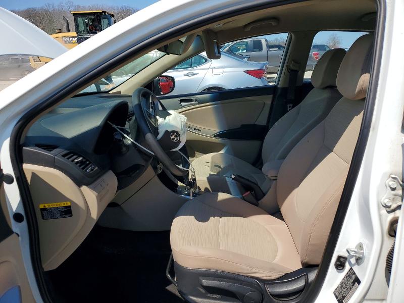 2016 Hyundai Accent VIN KMHCT4AE1GU162742 COPART salvage auction — FRONT END, Ma - Cert Of Title-Reconstrctd Coll, sold $2,650 on 2026-07-29 (photo 7)
