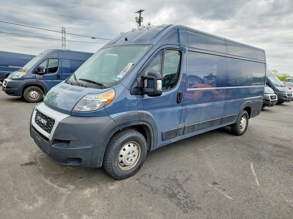 2020 Ram Promaster 3500 VIN 3C6URVJG8LE128957 COPART salvage auction — MECHANICAL, Nj - Certificate Of Title, sold $7,900 on 2026-07-28 (photo 1)