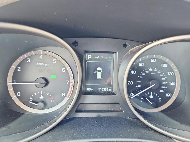 2018 Hyundai Santa fe VIN 5NMZT3LB5JH091023 COPART salvage auction — FRONT END, Tx - Salvage Vehicle Title, sold $2,900 on 2026-07-09 (photo 9)
