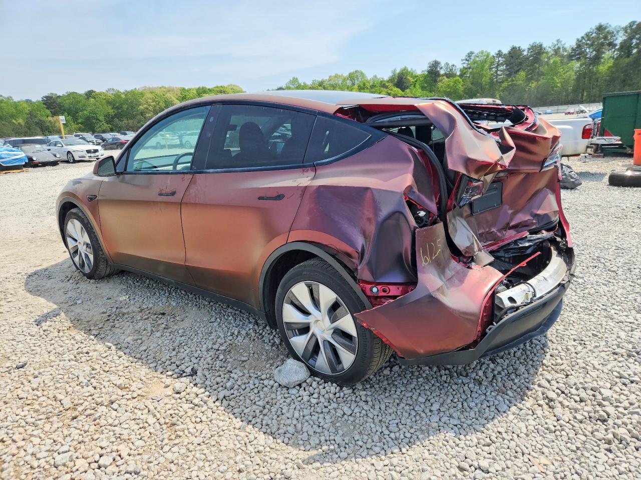 2023 Tesla Model Y VIN 7SAYGDEE8PA026125 COPART salvage auction — Rear End, GA - CERT OF TITLE-SALVAGE, sold $8,000 on 2026-06-30 (photo 2)