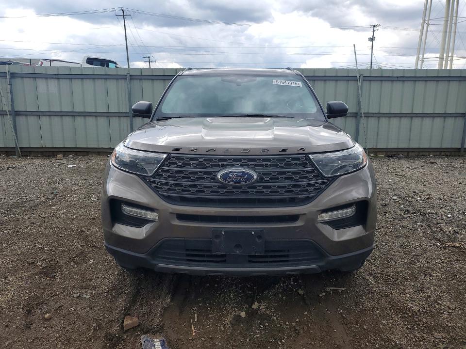 2021 Ford Explorer VIN 1FMSK8DH6MGB09914 COPART salvage auction — REAR END, Il - Salvage Certificate, sold $8,400 on 2026-07-03 (photo 5)