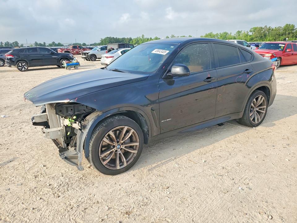 2016 BMW X6 VIN 5UXKU6C57G0R33829 COPART salvage auction — FRONT END, Tx - Salvage Vehicle Title, sold $5,300 on 2026-07-24 (photo 1)