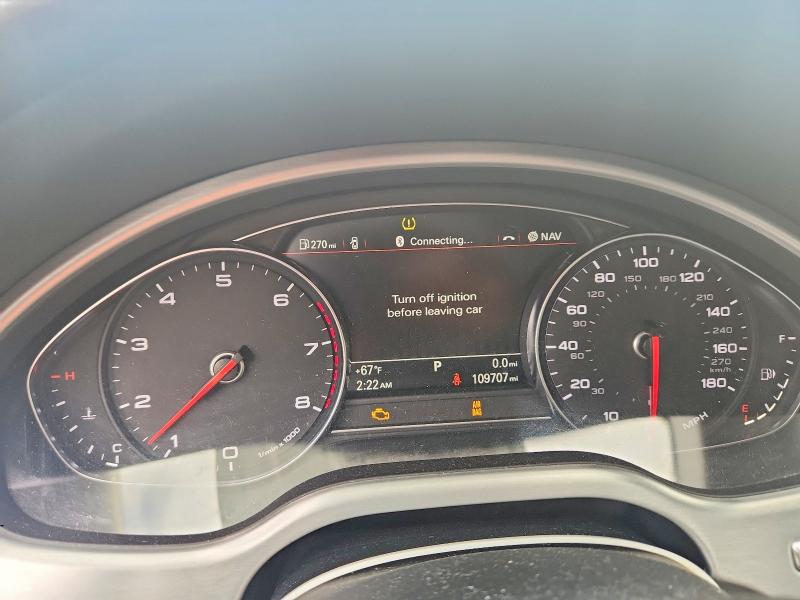 2015 Audi A8 VIN WAUJGAFD8FN019937 COPART salvage auction — SIDE, Or - Lien Papers Salvage, sold $3,050 on 2026-09-17 (photo 9)