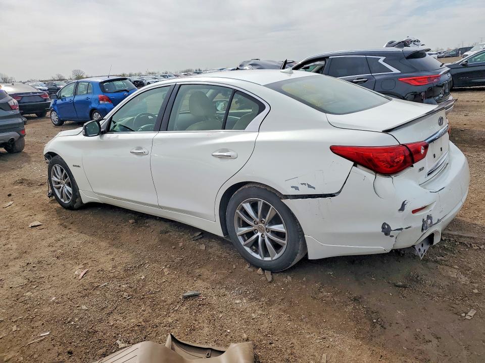 2014 Infiniti Q50 VIN JN1AV7ARXEM700784 COPART salvage auction — FRONT END, Il - Salvage Certificate, sold $575 on 2026-07-14 (photo 2)