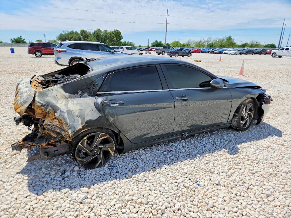 2024 Hyundai Elantra VIN KMHLS4DG4RU822324 COPART salvage auction — BURN, TX - CERTIFICATE OF TITLE, sold $1,100 on 2026-07-02 (photo 3)