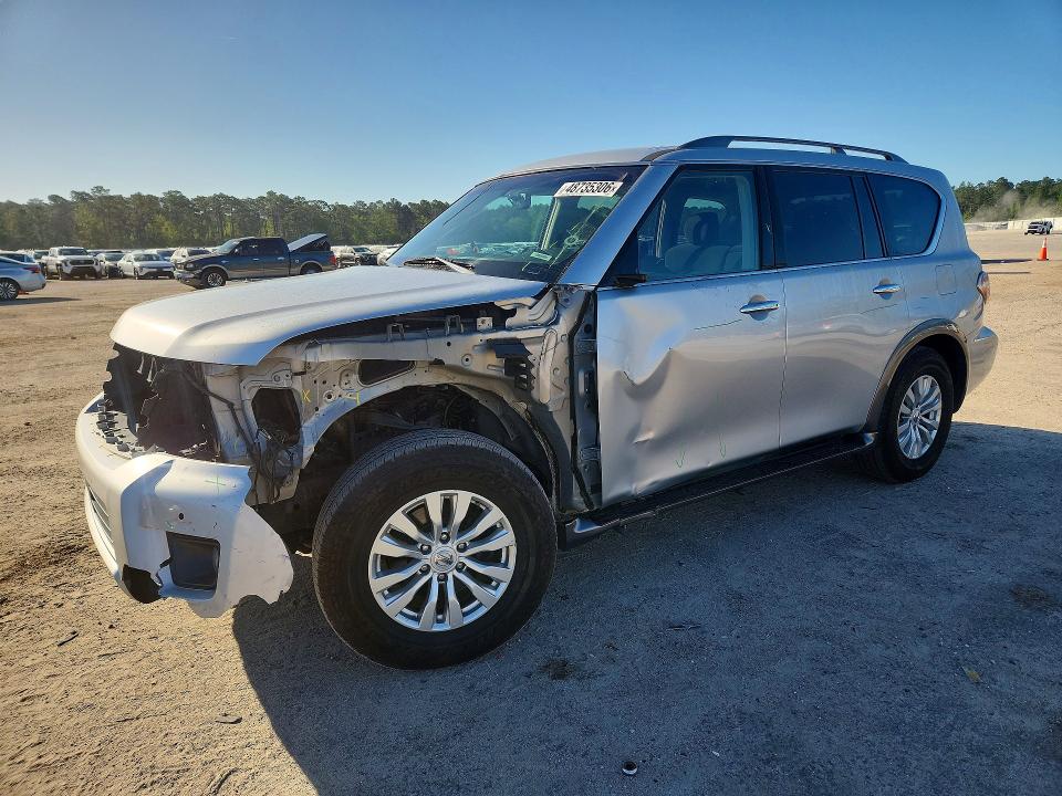 2018 Nissan Armada VIN JN8AY2NC7J9552169 COPART salvage auction — FRONT END, Sc - Cert Of Title-Salvage, sold $3,000 on 2026-07-13 (photo 1)