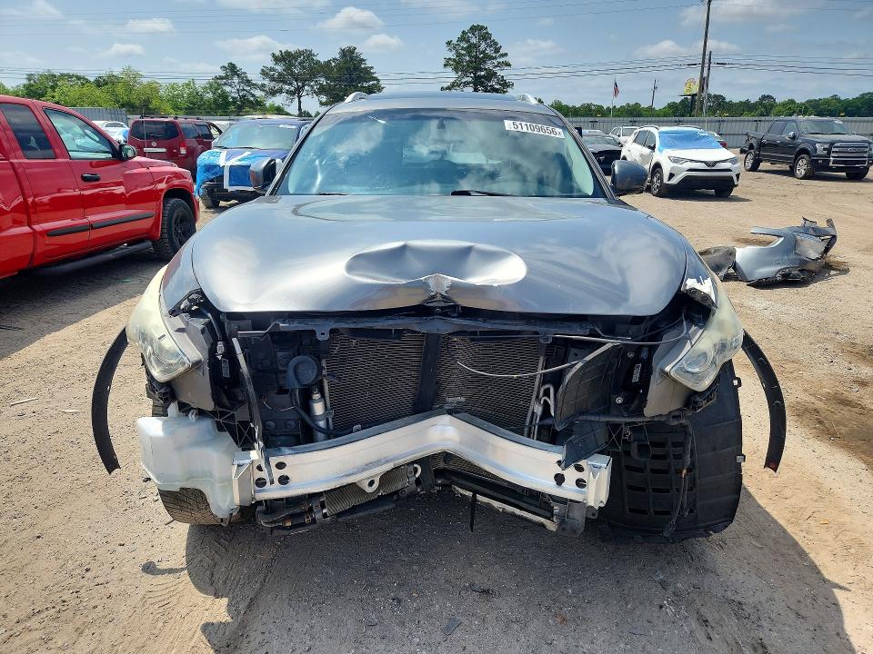 2014 Infiniti Qx70 VIN JN8CS1MU9EM451927 COPART salvage auction — FRONT END, FL - CERT OF TITLE SLVG REBUILDABLE, sold $300 on 2026-07-09 (photo 5)