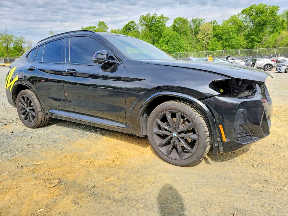 2024 BMW X4 VIN 5UX33DT04R9V11242 COPART salvage auction — ALL OVER, Md - Cert Of Salvage > 75% Damage, sold $18,400 on 2026-07-10 (photo 4)