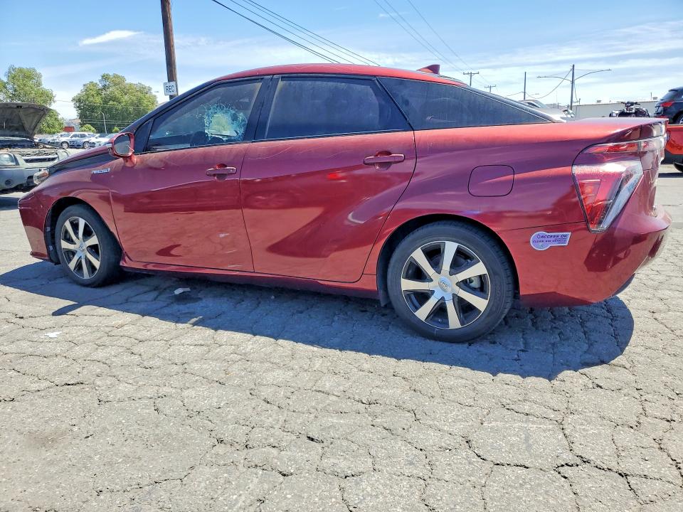 2019 Toyota Mirai VIN JTDBVRBD5KA005688 COPART salvage auction — VANDALISM, Ca - Dis/Dlr/Exp Only Clean Title, sold $950 on 2026-07-30 (photo 2)