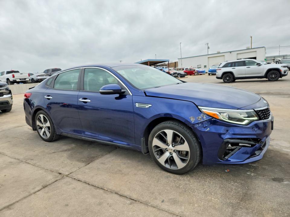 2019 Kia Optima VIN 5XXGT4L35KG319768 COPART salvage auction — FRONT END, Tx - Salvage Vehicle Title, sold $400 on 2026-07-02 (photo 4)