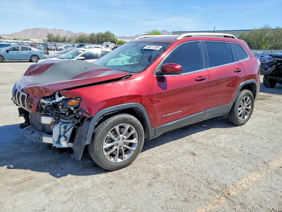 2019 Jeep Cherokee VIN 1C4PJLLB7KD486196 COPART salvage auction — FRONT END, Id - Salvage Certificate Of Title, sold $1,800 on 2026-07-09 (photo 1)