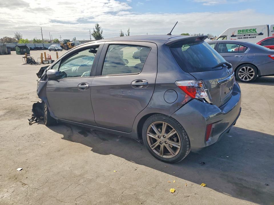 2014 Toyota Yaris VIN JTDKTUD34ED581420 COPART salvage auction — FRONT END, Fl - Cert Of Title Slvg Rebuildable, sold $700 on 2026-07-27 (photo 2)