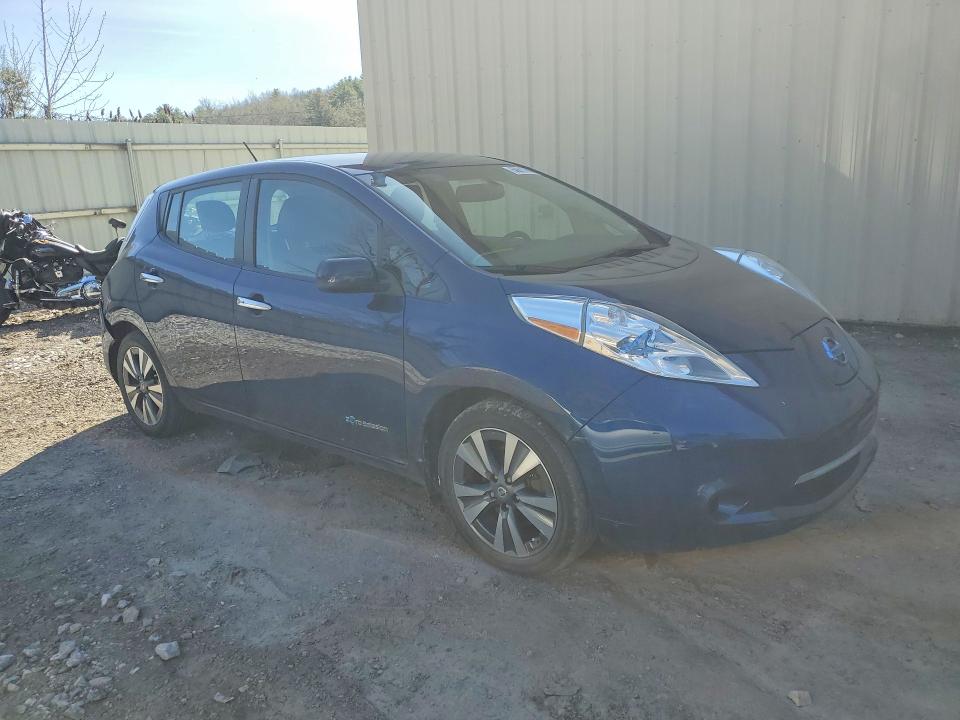 2017 Nissan Leaf VIN 1N4BZ0CP1HC310603 COPART salvage auction — REAR END, Vt - Cert Of Title-Salvage Vehicle, sold $850 on 2026-07-06 (photo 4)