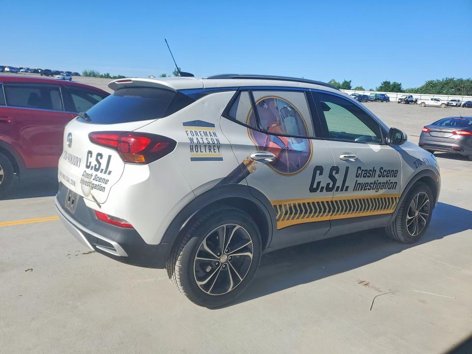 2022 Buick Encore VIN KL4MMDSLXNB059146 COPART salvage auction — HAIL, Ky - Hail Salvage Brand, sold $6,400 on 2026-07-23 (photo 3)