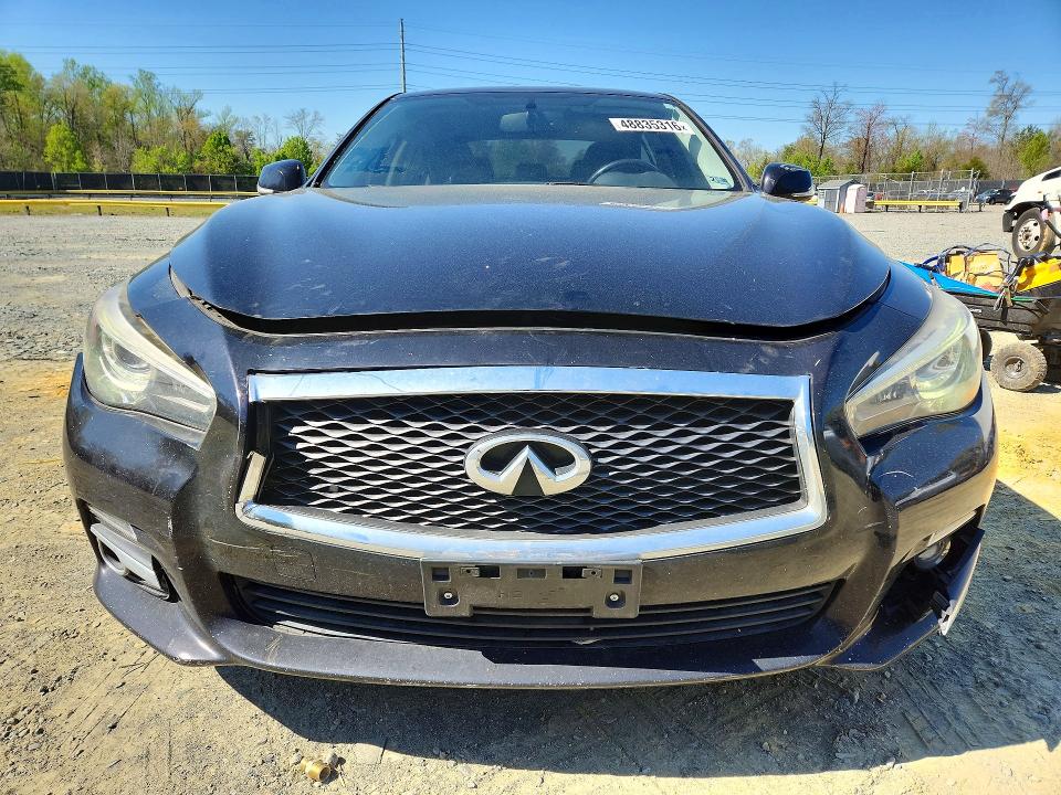 2015 Infiniti Q50 VIN JN1BV7AR0FM414268 COPART salvage auction — FRONT END, Md - Cert Of Salvage > 75% Damage, sold $1,800 on 2026-07-24 (photo 5)