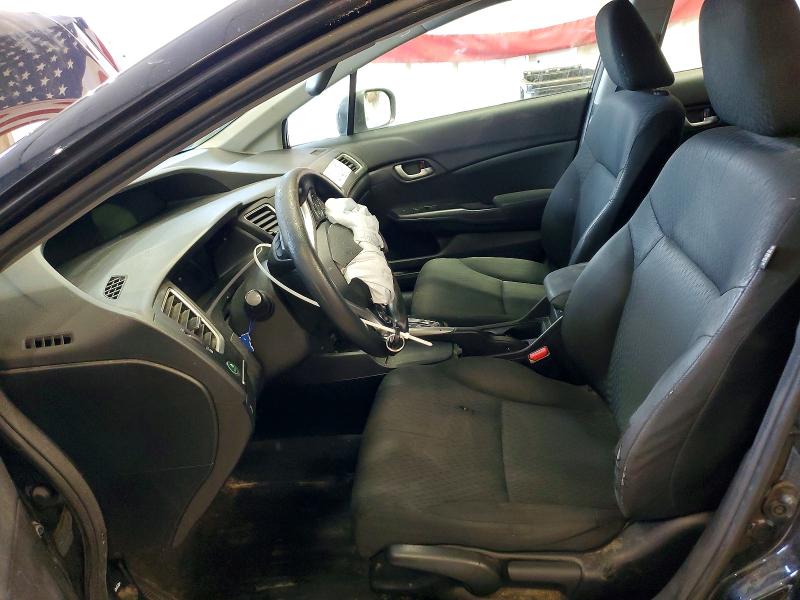 2015 Honda Civic VIN 19XFB2F57FE295763 COPART salvage auction — FRONT END, Id - Salvage Certificate Of Title, sold $375 on 2026-07-02 (photo 7)