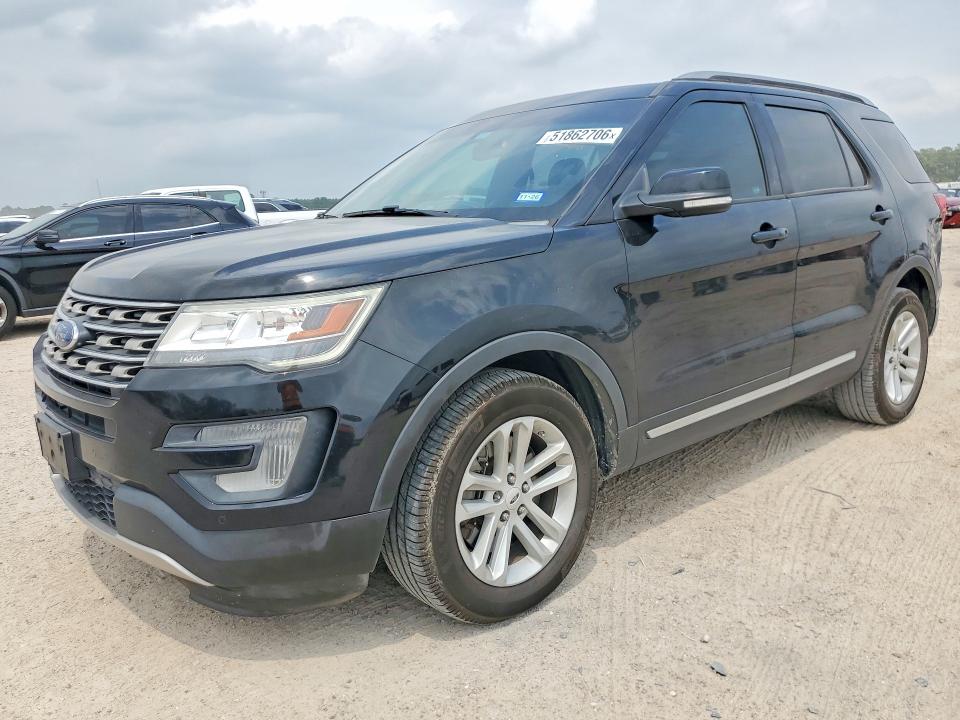2017 Ford Explorer VIN 1FM5K7D86HGD63605 COPART salvage auction — REAR END, Tx - Salvage Vehicle Title, sold $3,500 on 2026-07-02 (photo 1)