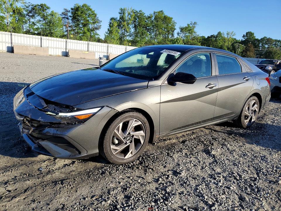 2025 Hyundai Elantra VIN KMHLM4DG4SU907826 COPART salvage auction — FRONT END, Sc - Cert Of Title-Salvage, sold $7,600 on 2026-07-13 (photo 1)