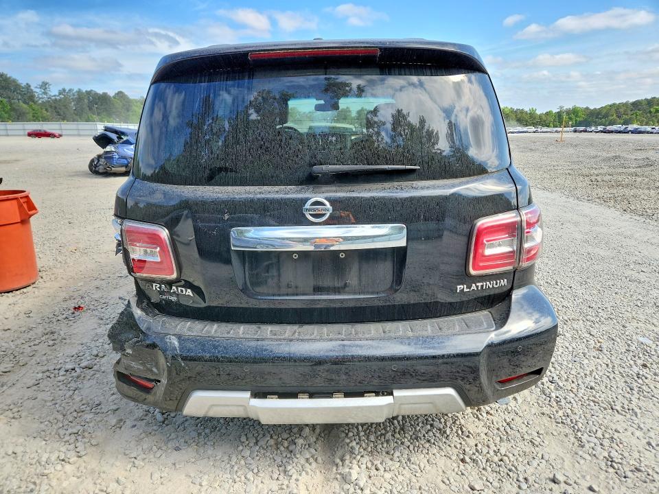 2017 Nissan Armada VIN JN8AY2NF2H9300172 COPART salvage auction — REAR END, Ga - Cert Of Title-Salvage, sold $4,050 on 2026-07-09 (photo 6)