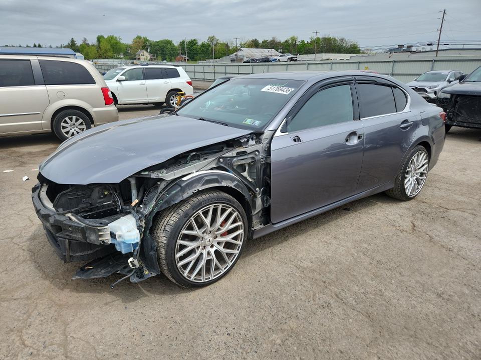 2015 Lexus Gs VIN JTHCE1BL6FA009749 COPART salvage auction — FRONT END, Salvage Title, sold $4,300 on 2026-07-10 (photo 1)