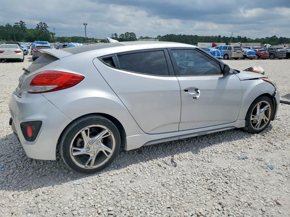 2013 Hyundai Veloster VIN KMHTC6AE5DU119710 COPART salvage auction — FRONT END, Tx - Certificate Of Title, sold $900 on 2026-07-02 (photo 3)