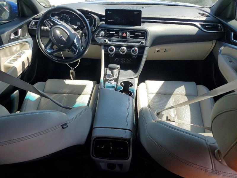 2022 Genesis G70 VIN KMTG34TA2NU094577 COPART salvage auction — FRONT END, Ca - Salvage Certificate, sold $4,600 on 2026-07-10 (photo 9)