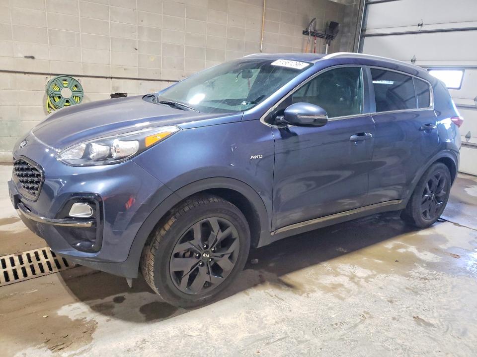 2021 Kia Sportage VIN KNDP6CAC3M7905983 COPART salvage auction — VANDALISM, Mn - Cert Of Title-Salvage, sold $300 on 2026-07-30 (photo 1)