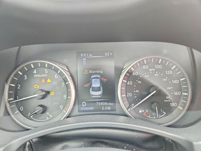 2020 Infiniti Q50 VIN JN1EV7AP8LM205108 COPART salvage auction — SIDE, Salvage Title, sold $1,100 on 2026-07-30 (photo 9)