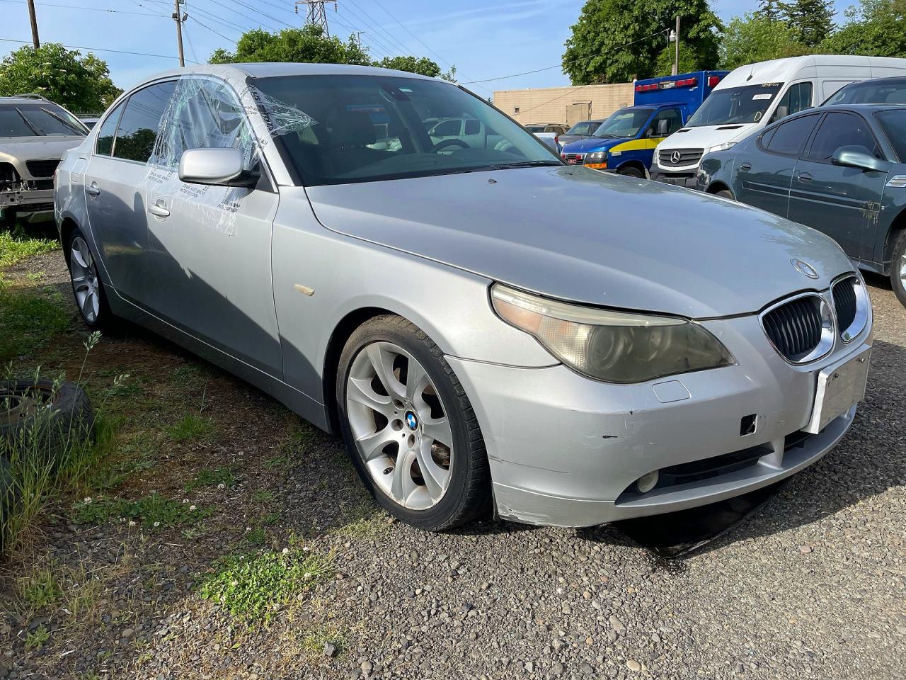2006 BMW 5 Series VIN WBANE73536CM34294 COPART salvage auction — Vandalized, IN - CERTIFICATE OF TITLE (P), sold $1,950 on 2026-05-06 (photo 1)