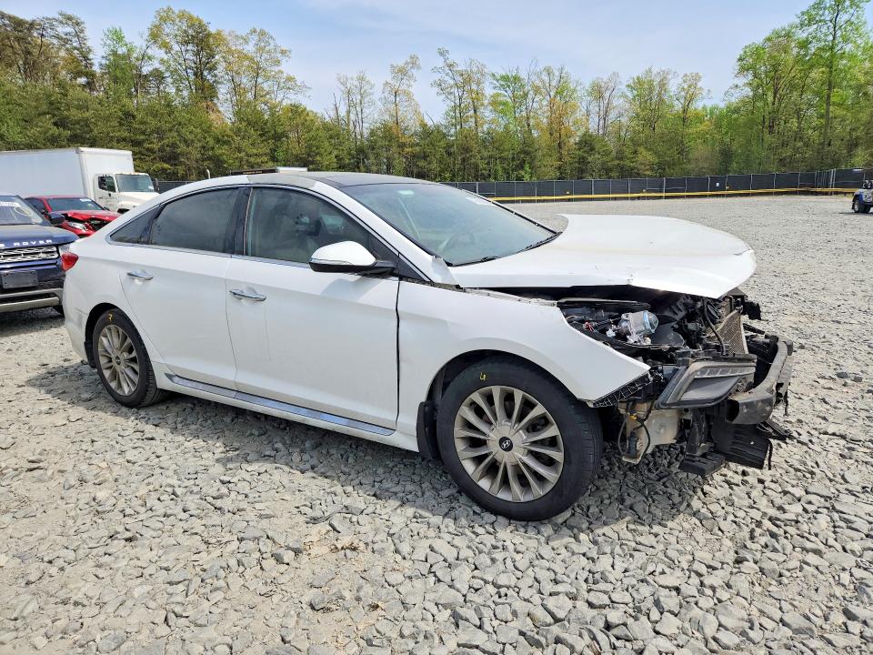 2015 Hyundai Sonata VIN 5NPE34AF3FH013067 COPART salvage auction — FRONT END, Md - Cert Of Salvage > 75% Damage, sold $1,200 on 2026-07-02 (photo 4)
