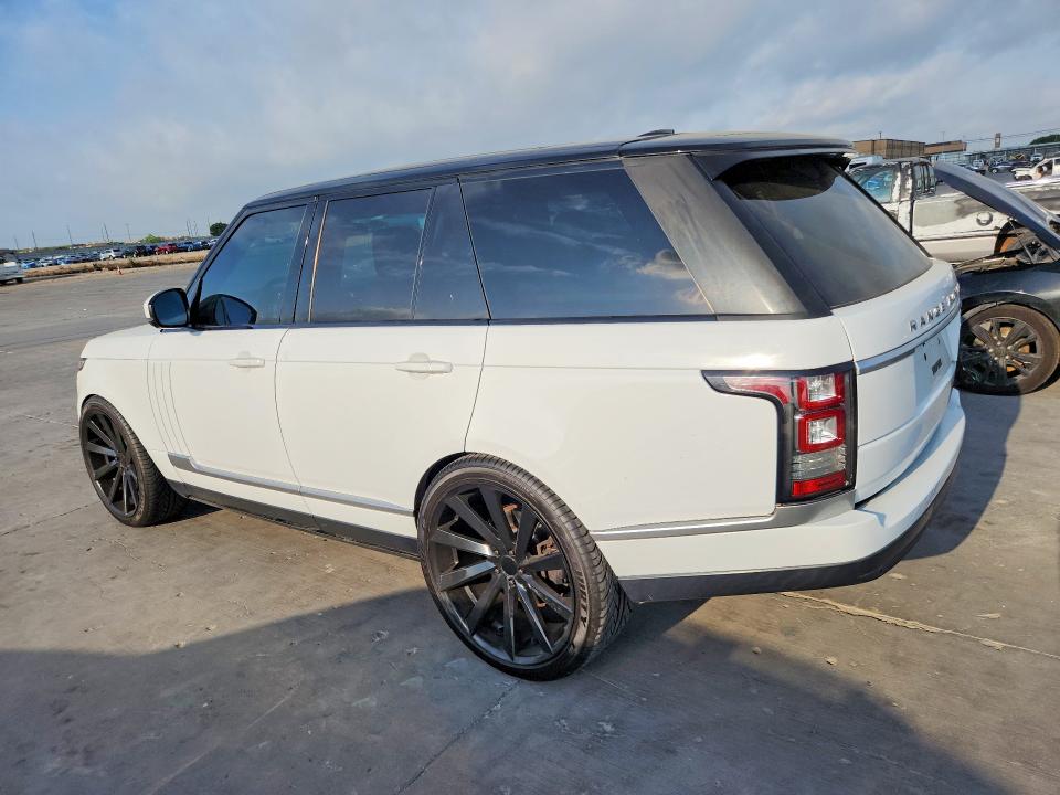 2015 Land rover RANGE ROVER VIN SALGR2VF0FA241727 COPART salvage auction — MECHANICAL, Tx - Salvage Vehicle Title, sold $4,850 on 2026-07-09 (photo 2)