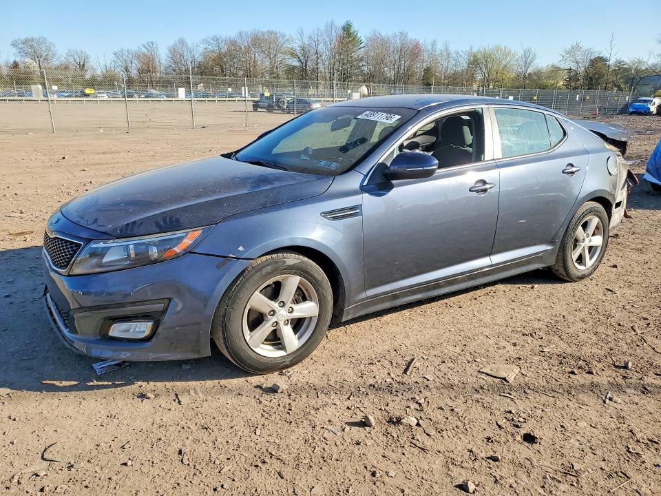 2015 Kia Optima VIN KNAGM4A75F5574107 COPART salvage auction — REAR END, Pa - Certificate Of Salvage, sold $15 on 2026-07-27 (photo 1)