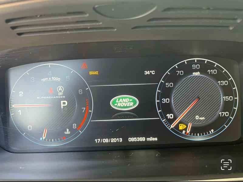 2014 Land rover RANGE ROVER VIN SALGS2TF6EA155229 COPART salvage auction — DAMAGE HISTORY, Tx - Salvage Vehicle Title (P), sold $20,300 on 2026-07-10 (photo 8)