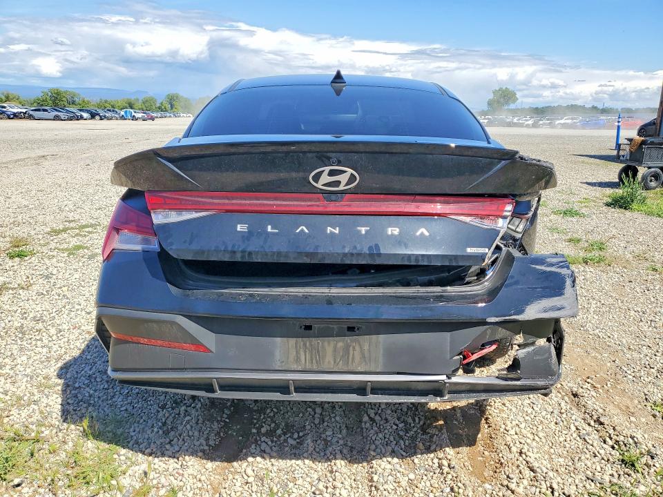 2025 Hyundai Elantra VIN KMHLM4DJ1SU150976 COPART salvage auction — REAR END, Ca - Salvage Certificate, sold $6,700 on 2026-07-04 (photo 6)
