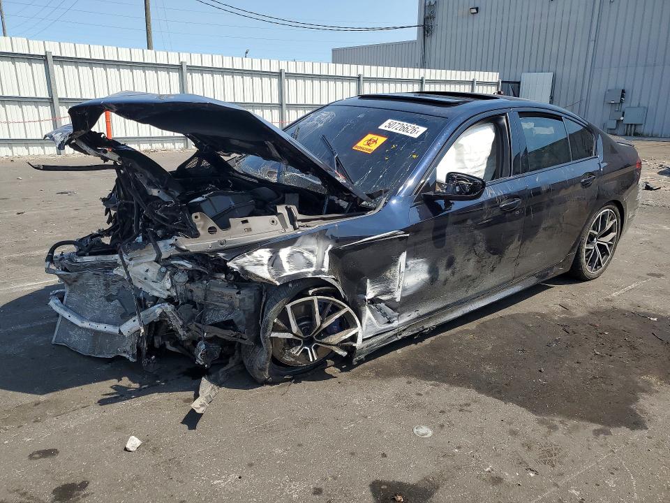 2022 BMW M5 VIN WBA13BK09NCH59451 COPART salvage auction — FRONT END, Fl - Cert Of Title Slvg Rebuildable, sold $3,700 on 2026-07-15 (photo 1)