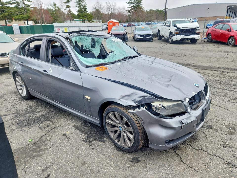 2011 BMW 3 series VIN WBAPK7C56BA820635 COPART salvage auction — ALL OVER, RI - SALVAGE CERTIFICATE OF TITLE (P), sold $125 on 2026-07-23 (photo 4)