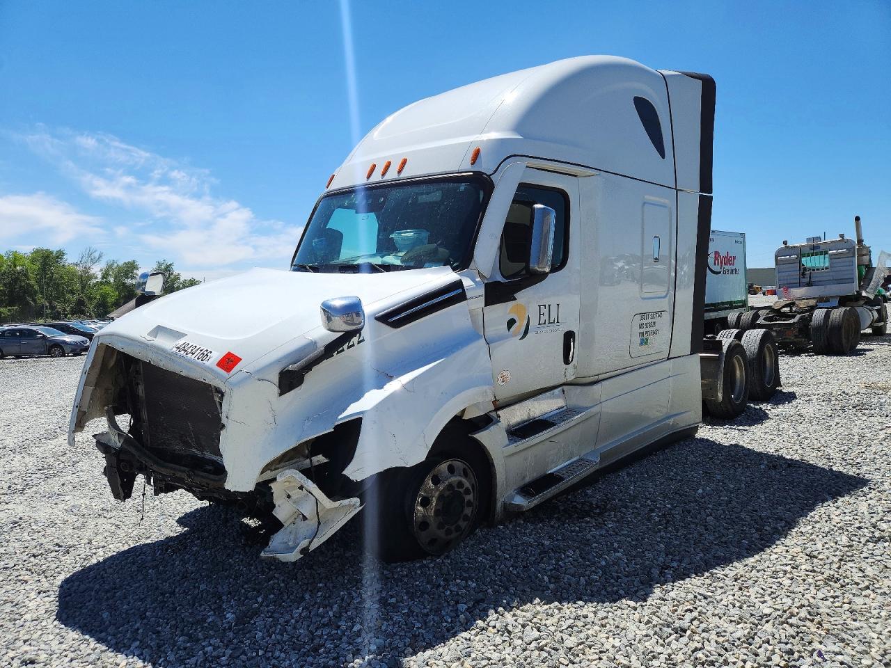 2023 Freightliner Cascadia VIN 3AKJHHDV2PSUF8481 COPART salvage auction — Front End, GA - CERT OF TITLE-SALVAGE, sold $22,000 on 2026-07-09 (photo 2)