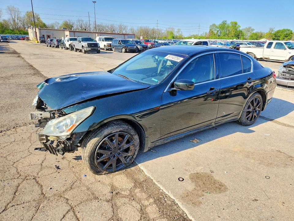 2013 Infiniti G37 VIN JN1CV6AR7DM353836 COPART salvage auction — FRONT END, In - Certificate Of Title, sold $525 on 2026-07-06 (photo 1)