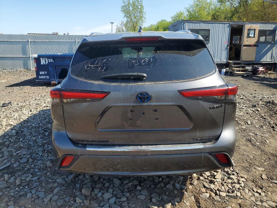 2023 Toyota Highlander hybrid VIN 5TDXBRCH2PS120601 COPART salvage auction — FRONT END, Id - Salvage Certificate Of Title, sold $18,500 on 2026-07-23 (photo 6)