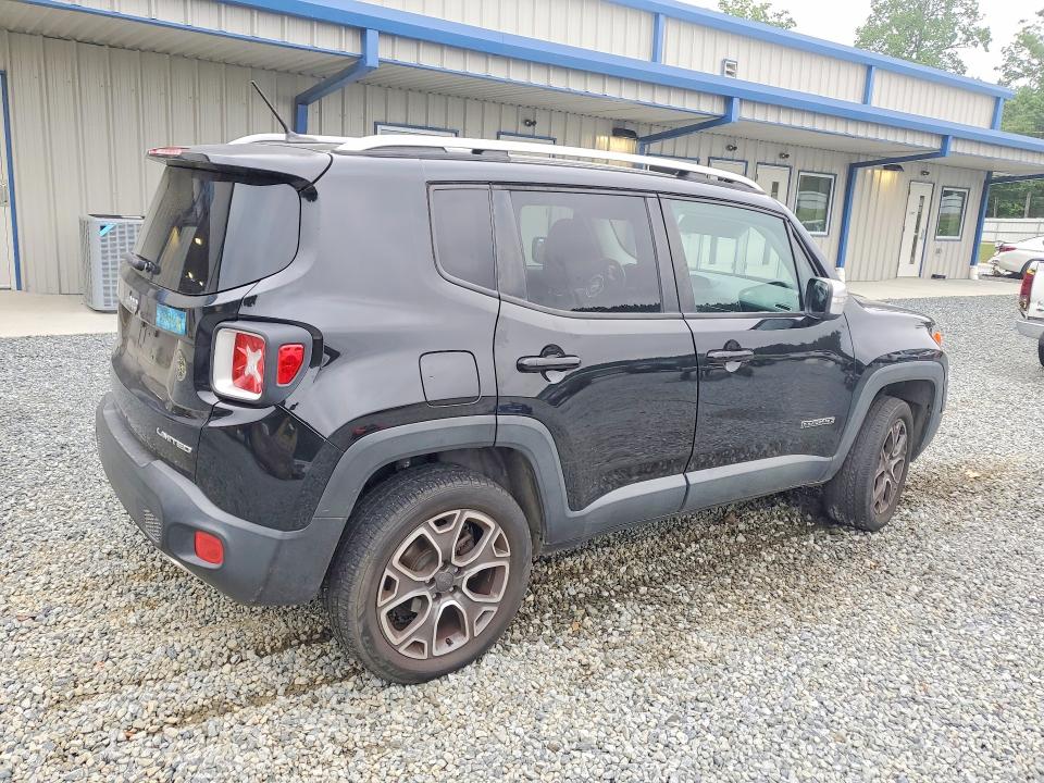 2016 Jeep Renegade VIN ZACCJBDT7GPD52264 COPART salvage auction — FRONT END, Nc - Salvage Certificate Of Title, sold $1,750 on 2026-08-06 (photo 3)