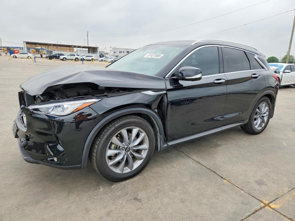 2021 Infiniti Qx50 VIN 3PCAJ5CB1MF102362 COPART salvage auction — FRONT END, Tx - Salvage Vehicle Title, sold $4,800 on 2026-07-09 (photo 1)
