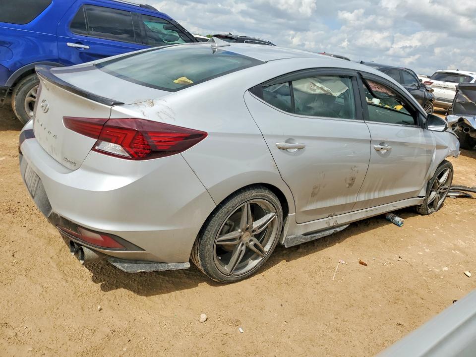 2019 Hyundai Elantra VIN KMHD04LB2KU830007 COPART salvage auction — FRONT END, TX - SALVAGE VEHICLE TITLE, sold $1,500 on 2026-07-30 (photo 3)