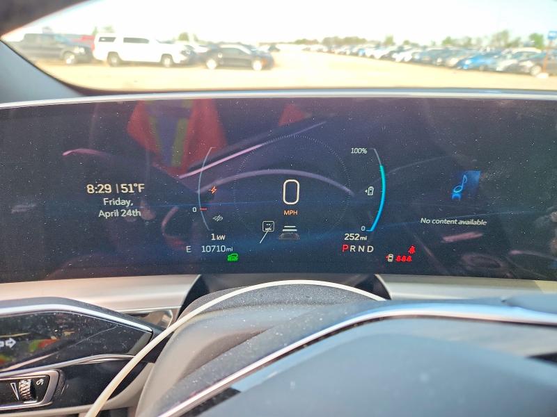 2024 Cadillac Lyriq VIN 1GYKPPRK3RZ137034 COPART salvage auction — HAIL, Ia - Cert Of Title-Salvage Title, sold $21,000 on 2026-07-22 (photo 9)