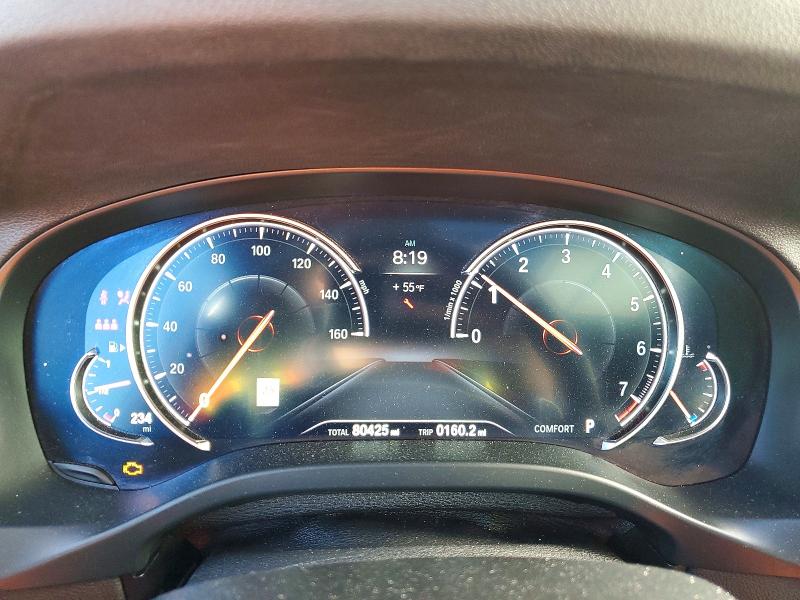 2019 BMW X4 VIN 5UXUJ3C50KLG54524 COPART salvage auction — FRONT END, Ut - Salvage Certificate, sold $11,200 on 2026-07-20 (photo 9)