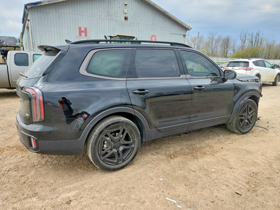 2025 Kia Telluride VIN 5XYP5DGC9SG627641 COPART salvage auction — FRONT END, Mi - Certificate Of Title, sold $1,300 on 2026-07-29 (photo 3)
